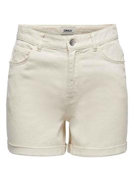 Short Only Vega Mom Bege para Mulher