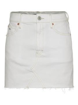 Saia Tommy Hilfiger Izzie Mini Branco para Mulher