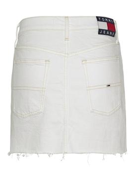 Saia Tommy Hilfiger Izzie Mini Branco para Mulher