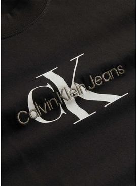 Vestido Calvin Klein Jeans Monologo Preto Mulher