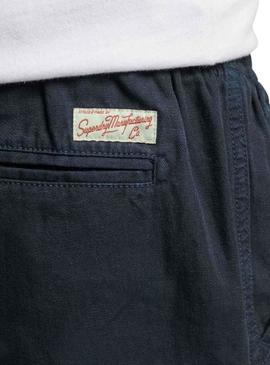 Bermudas Superdry Overdyed Azul Marinho para Homem