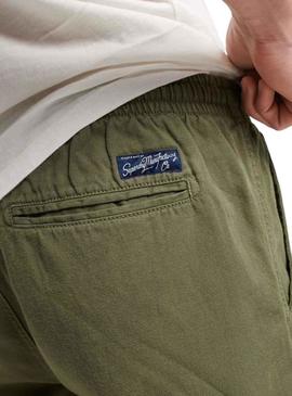 Bermudas Superdry Overdyed Verde para Homem