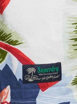 Camisa Superdry Havaiano Branco para Homem