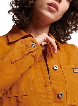 Casaca Superdry Vintage Chore Laranja para Mulher