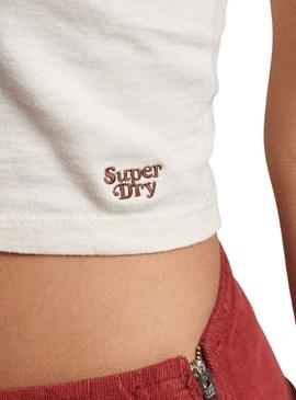 Top Superdry Vintage Stripe Branco para Mulher