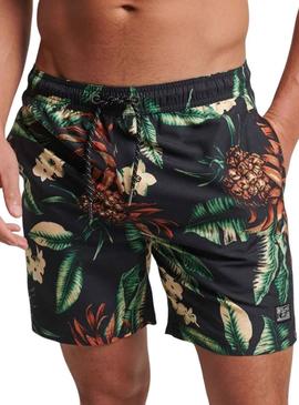 Swimsuit Supedry Vintage Preto para Homem