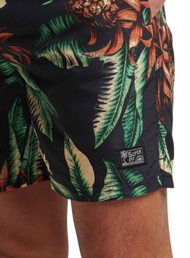 Swimsuit Supedry Vintage Preto para Homem