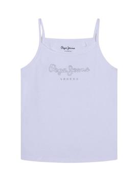 Top Pepe Jeans Anastasia Branco para Menina