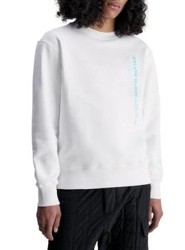 Sweat Calvin Klein Outline Branco para Homem