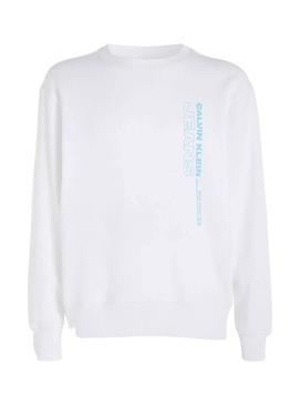 Sweat Calvin Klein Outline Branco para Homem