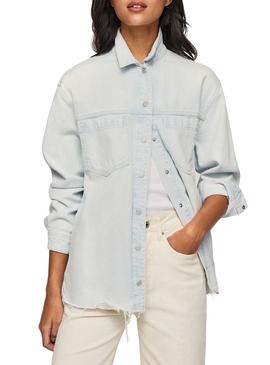 Overshirt Pepe Jeans River Azul para Mulher