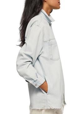 Overshirt Pepe Jeans River Azul para Mulher