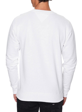 Sweat Tommy Jeans Crew Branco para Homem