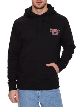 Sweat Tommy Jeans Reg Entry Preto para Homem