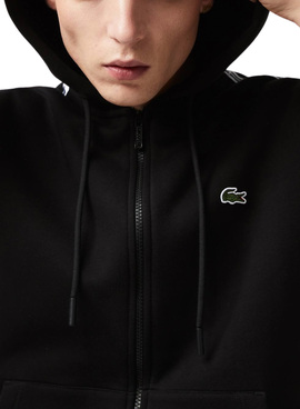 Sweat Lacoste Classic Zip Preto para Homem