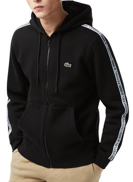 Sweat Lacoste Classic Zip Preto para Homem