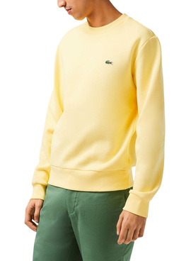 Sweat Lacoste Basic Amarelo para Homem