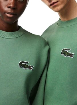 Sweat Lacoste Croco Verde para Homem