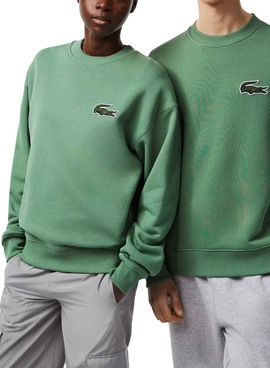 Sweat Lacoste Croco Verde para Homem