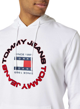 Sweat Tommy Jeans Relaxed para Homem Cinza