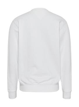 Sweat Tommy Jeans Crew Branco para Homem