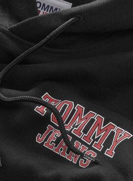 Sweat Tommy Jeans Reg Entry Preto para Homem