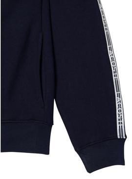 Sweat Lacoste Classic Zip Azul Marinho para Homem
