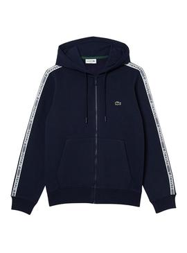 Sweat Lacoste Classic Zip Azul Marinho para Homem