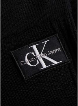 Calças Calvin Klein Badge Preto para Mulher