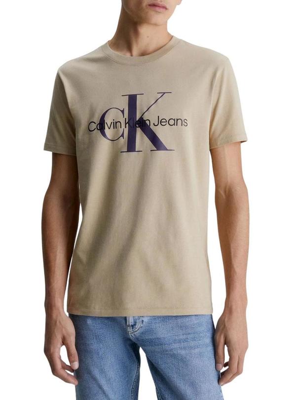 T-Shirt Calvin Klein Seasonal Bege para Homem