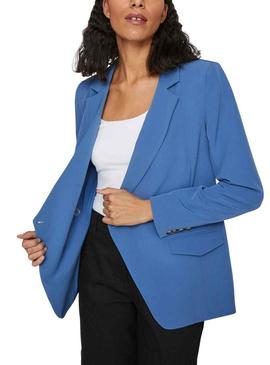 Blazer Vila Gula Azul para Mulher