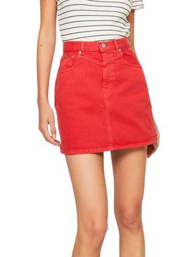 Saia Pepe Jeans Rachel Vermelho para Mulher