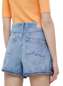 Shorts Pepe Jeans Rachel Azul para Mulher