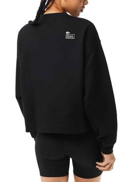 Sweat Lacoste Style Preto para Mulher