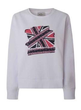Sweat Pepe Jeans Nora Branco para Mulher
