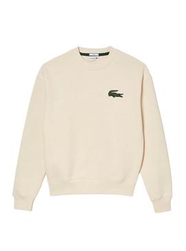 Sweat Lacoste Classic Fit Branco Hueso Homem