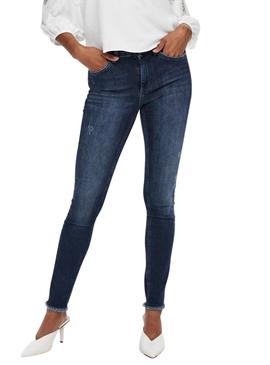 Calças Jeans Only Blush Azul Marinho para Mulher