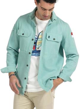 Overshirt El Pulpo Landscape Verde para Homem