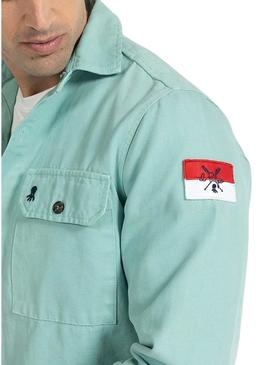 Overshirt El Pulpo Landscape Verde para Homem