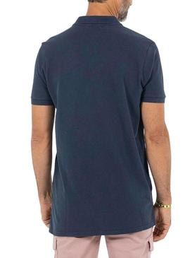 Polo El Pulpo Basic Azul Lavado para Homem