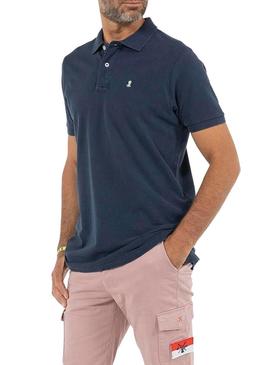 Polo El Pulpo Basic Azul Lavado para Homem