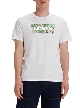 T-Shirt Levis Water Branco para Homem