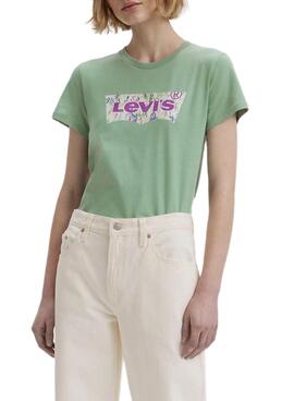 T-Shirt Levis Water Verde para Mulher