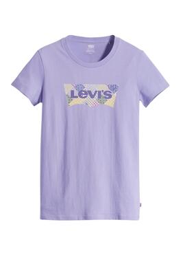 T-Shirt Levis Quilt Morado para Mulher