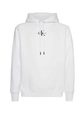 Sweat Calvin Klein Logo Branco para Homem