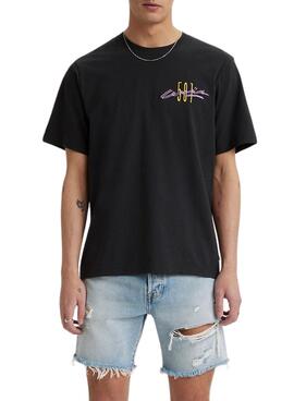 T-Shirt Levis Archival Preto para Homem