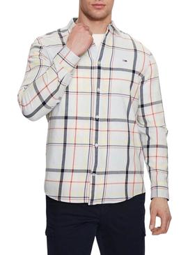 Camisa Tommy Jeans Classic Branco para Homem