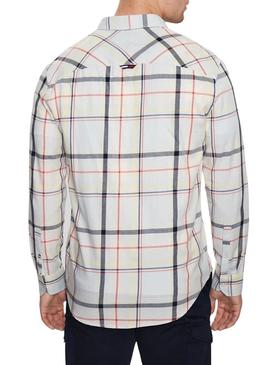 Camisa Tommy Jeans Classic Branco para Homem