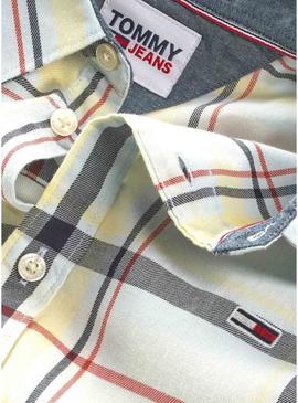 Camisa Tommy Jeans Classic Branco para Homem