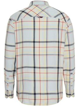 Camisa Tommy Jeans Classic Branco para Homem